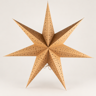 Lampada a Stella - Marrone Naturale - Sette Punte - 60cm