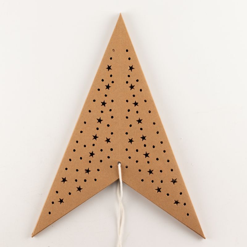 Lampada a Stella - Marrone Naturale - Sette Punte - 60cm