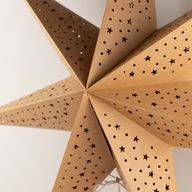 Lampada a Stella - Marrone Naturale - Sette Punte - 60cm