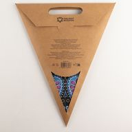 Lampada a Stella - Pavone Viola e Verde Ottanio a Cinque Punte - 60cm