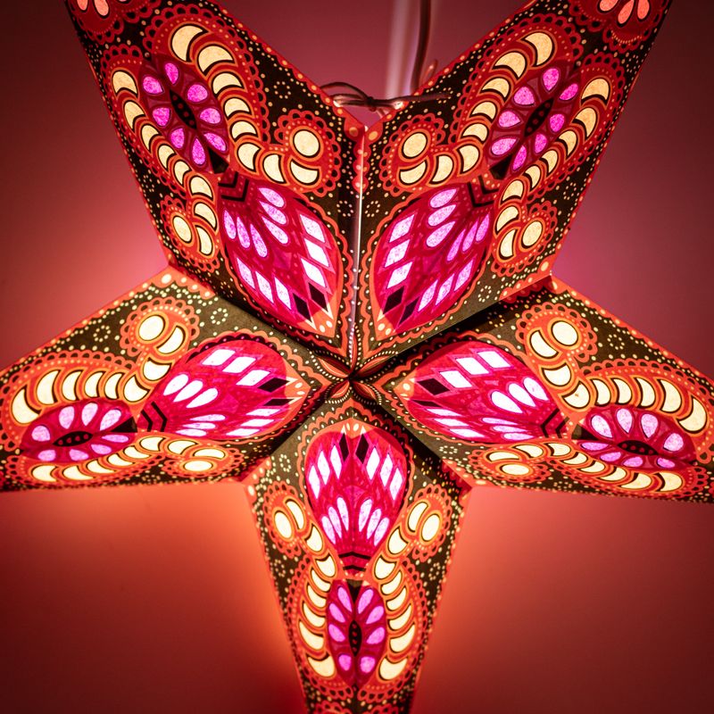 Lampada a Stella - Fire Festival a Cinque Punte - 60cm