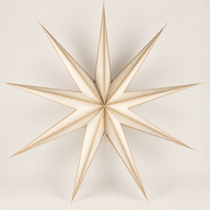 Lampada a Stella - Super Nova Champagne Glitter a Nove Punte - 90cm