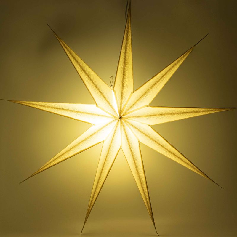 Lampada a Stella - Super Nova Champagne Glitter a Nove Punte - 90cm