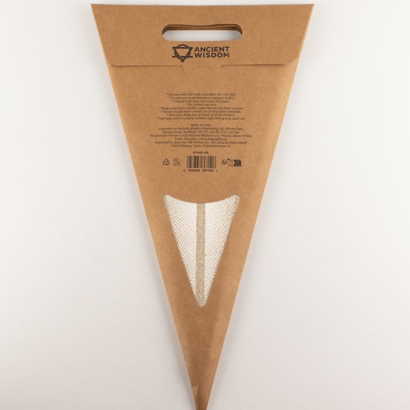 Lampada a Stella - Super Nova Champagne Glitter a Nove Punte - 90cm