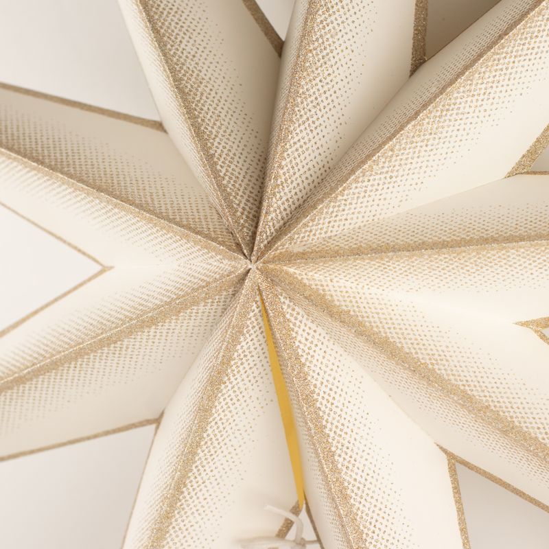 Lampada a Stella - Super Nova Champagne Glitter a Nove Punte - 90cm