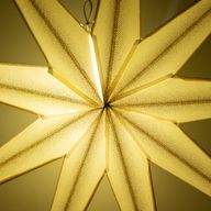 Lampada a Stella - Super Nova Champagne Glitter a Nove Punte - 90cm