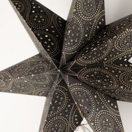 Lampada a Stella - Aurora Boreale Nera a Sette Punte - 60cm
