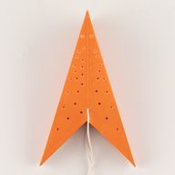 Lampada a Stella - Luci Arancioni a Nove Punte - 45cm