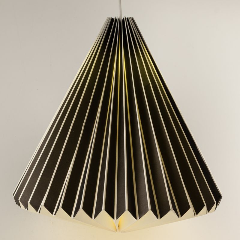 Paralume a Cono in Carta - Geometrie Calde