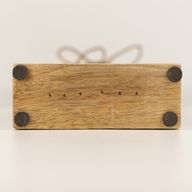 Angelo Halo Grande in Legno di Mango - Smalto Bianco