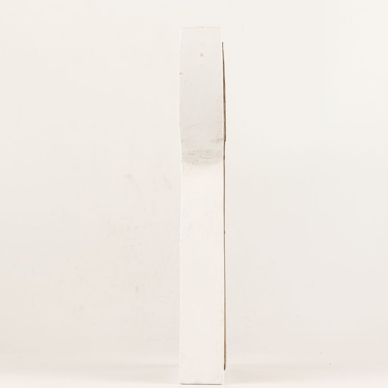 Angelo in Legno di Mango - Decapato con Decorazioni in Ferro Intagliato - 22cm