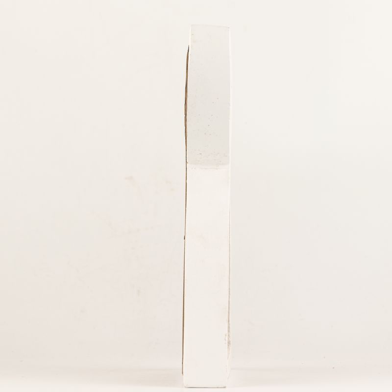 Angelo in Legno di Mango - Decapato con Decorazioni in Ferro Intagliato - 22cm