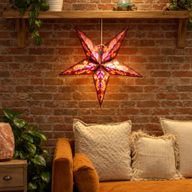 Starter Pack Paralumi a Stella in Carta – 20 Paralumi con Cavi e Lampadine
