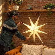 Starter Pack Paralumi a Stella in Carta – 20 Paralumi con Cavi e Lampadine