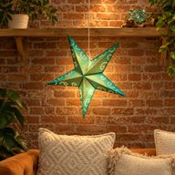 Starter Pack Paralumi a Stella in Carta – 20 Paralumi con Cavi e Lampadine