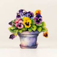 Piante da Casa in Legno - Mini Viola del Pensiero