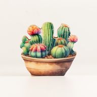 Piante da Interno in Legno - Mini Giardino di Cactus