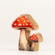 Piante da Casa in Legno - Mini Fungo Rosso