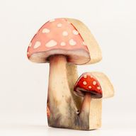 Piante da Casa in Legno - Fungo Amanita Rosso Medio