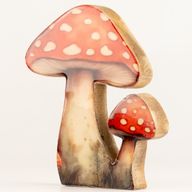Piante da Casa in Legno - Fungo Grande Amanita Muscaria