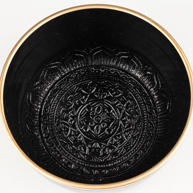 TRUE NORTH - Set Campana Tibetana Nera - 15x7,5 cm