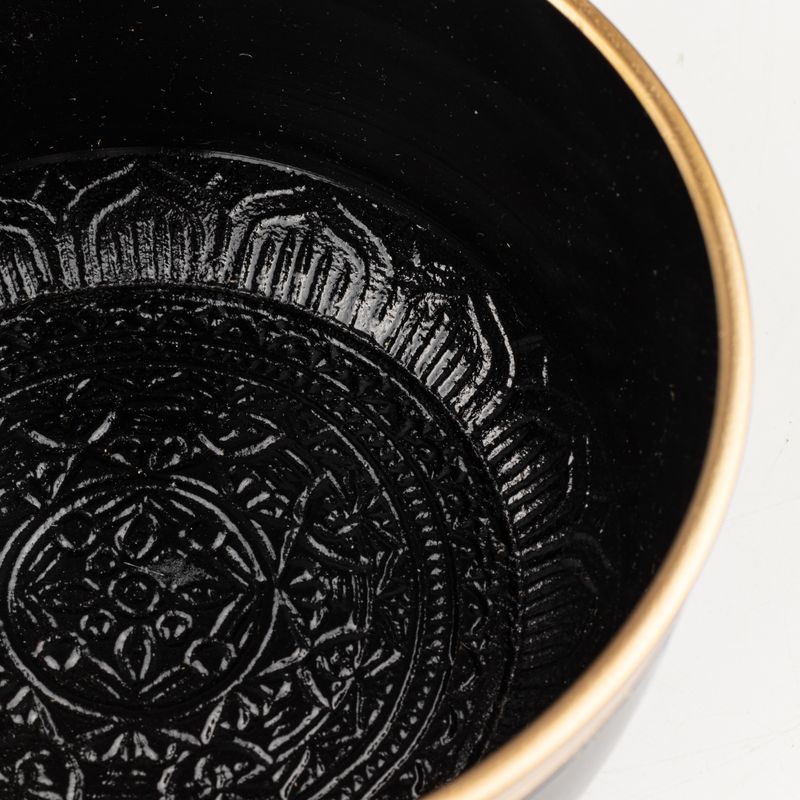 TRUE NORTH - Set Campana Tibetana Nera - 15x7,5 cm