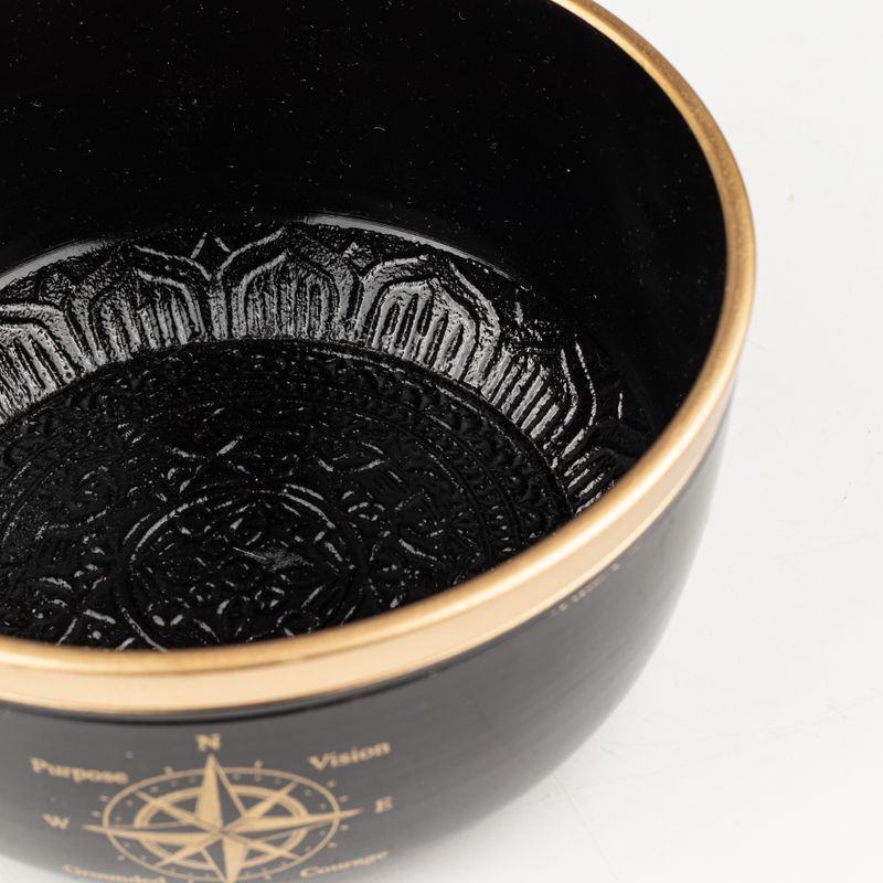 TRUE NORTH - Set Campana Tibetana Nera - 15x7,5 cm