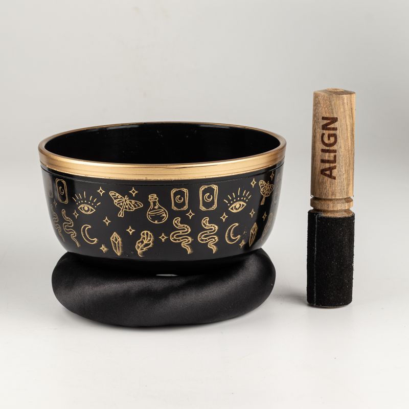 ALIGN - Set Campana Tibetana Nera - 15x7,5 cm