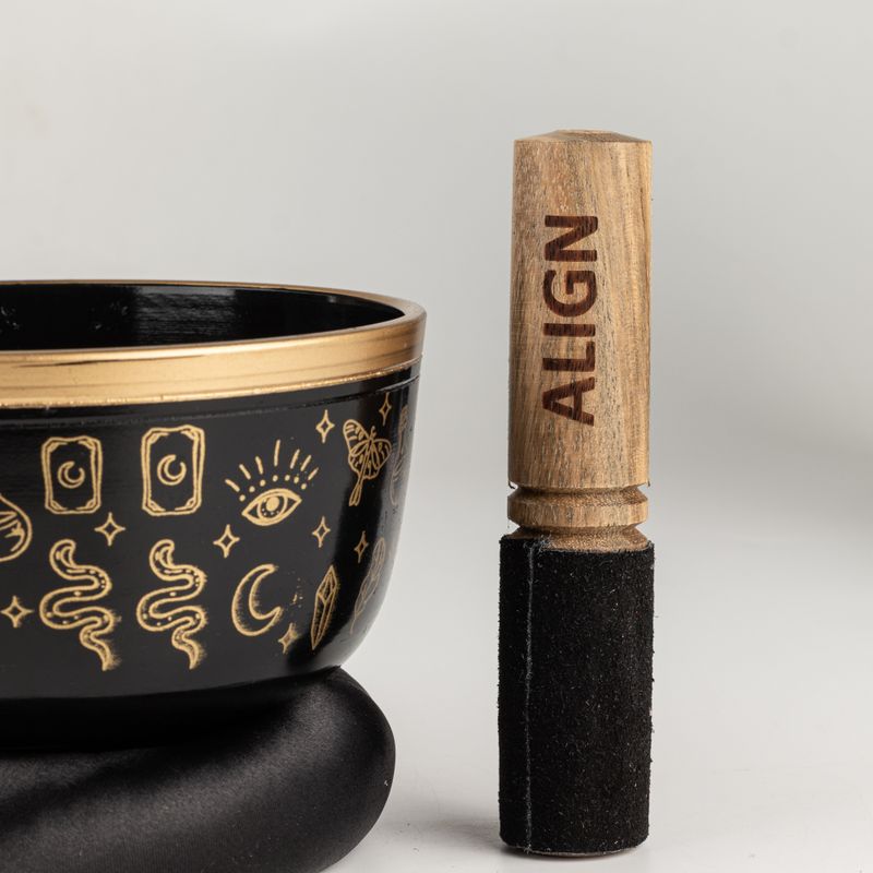 ALIGN - Set Campana Tibetana Nera - 15x7,5 cm