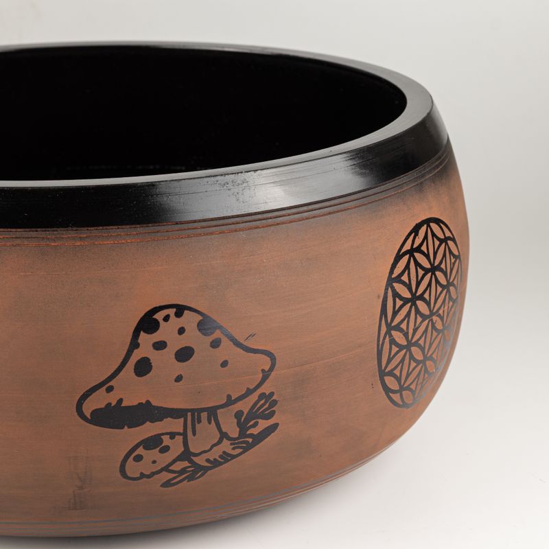 Campana Tibetana Grande - Prugna - 32x15cm - Design 2