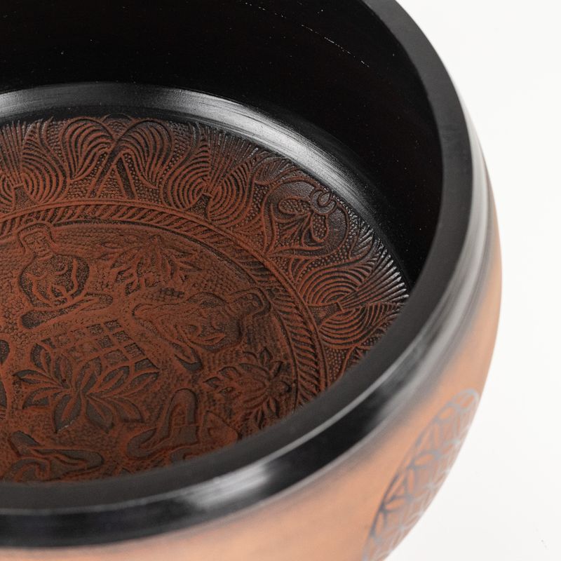 Campana Tibetana Grande - Prugna - 32x15cm - Design 2