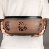 Campana Tibetana Grande - Prugna - 32x15cm - Design 2