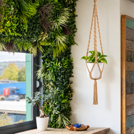 Portavaso in Macramè Semplice - Cammello