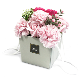 Bouquet di Sapone  - Rose Rosa & Garofani