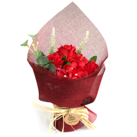 Bouquet Fiori di Sapone Rosso