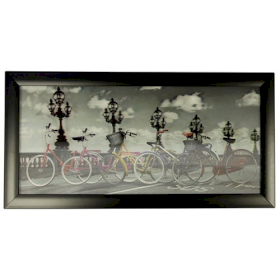 Stampe 3D  in HD 23x50cm - 5 Bikes
