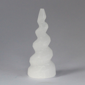 Torre in Selenite - Unicorno - 10 cm