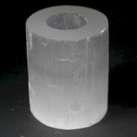 Porta Candela in Selenite - 10 cm