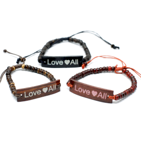 6x Braccialetti in Cocco - LoveAll