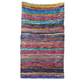 153x 90cm Tappeto Cotone - Blu