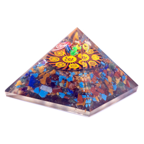 Orgonite Piramide - Om Chakra - 70mm