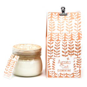 Candele in Mini Kilner - Clementini