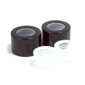 50x Tappo a Vite Nero – Filettatura Interna 22 mm, Guarnizione Interna 12 mm
