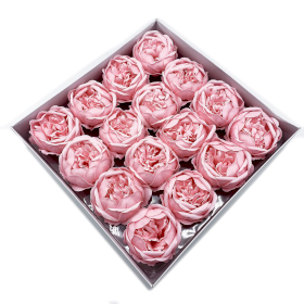 16x Fiori di Sapone DIY - Peonie XL - Rosa