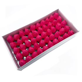 50x Fiori di Sapone DIY - Tulipano Medio - Rosa Scuro