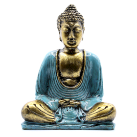 Buddha Celeste e Oro - Medio