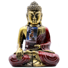 Buddha Rosso e Oro - Grande