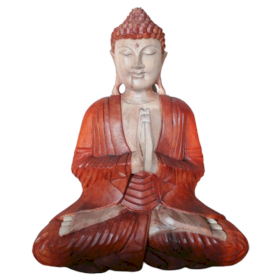 Statua Buddha Artigianale - 40cm Namaskara Mudra