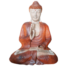 Statua Buddha Artigianale - 40cm Vitarka Mudra