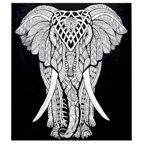 Telo - Copriletto - Elefante